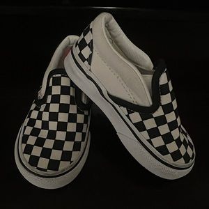 Vans Toddler Classic black and white slip on US Toddler Size 5